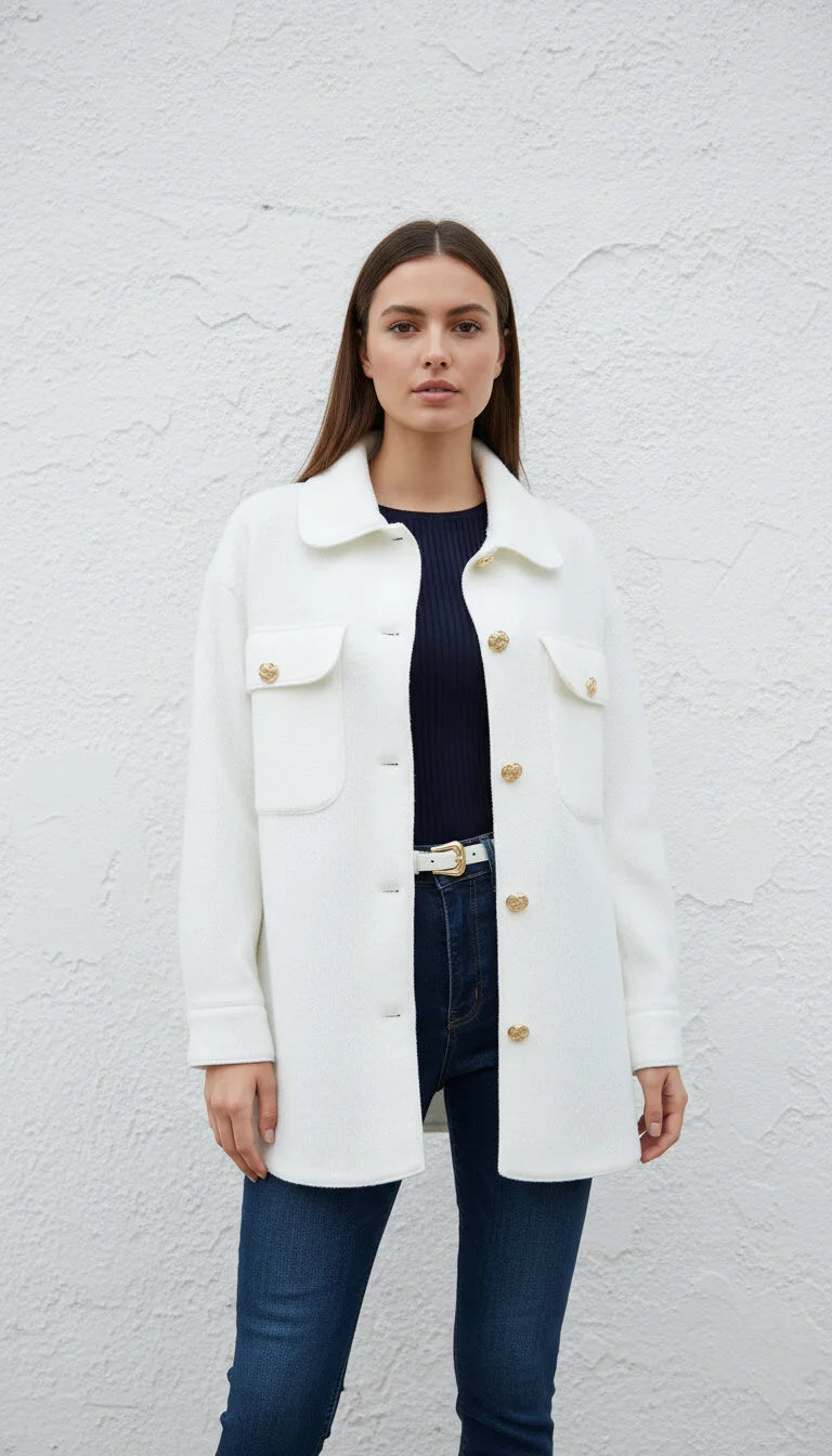 Kısa Peluş Gömlek&Ceket 35851