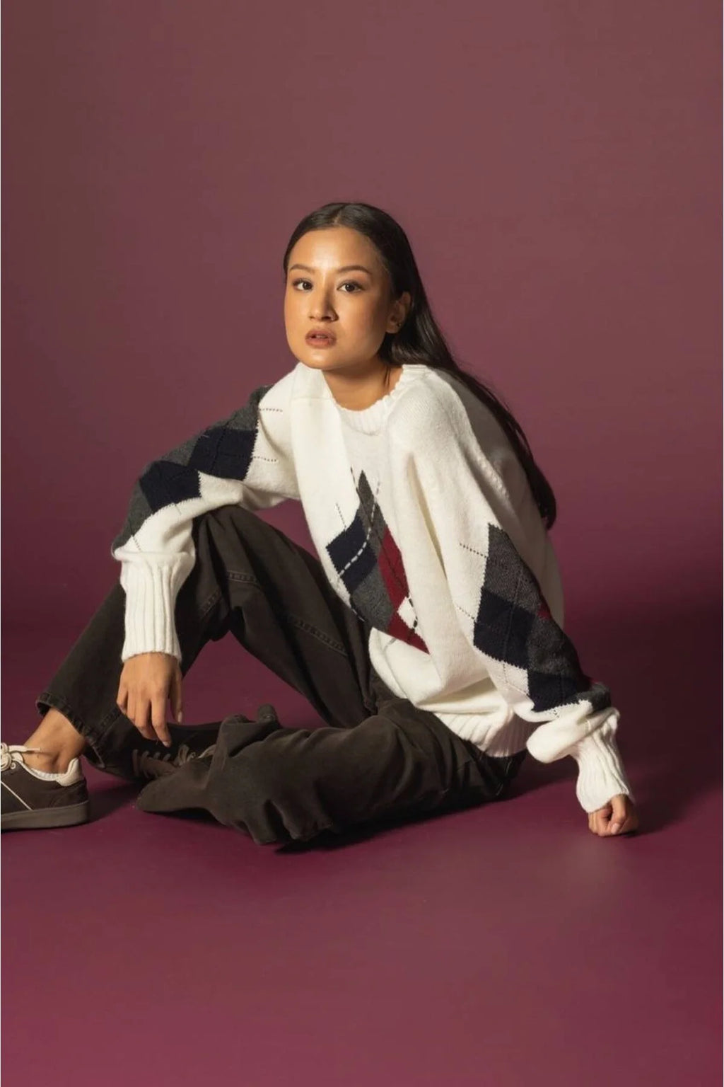 Baklava Desen Triko Kazak 4628