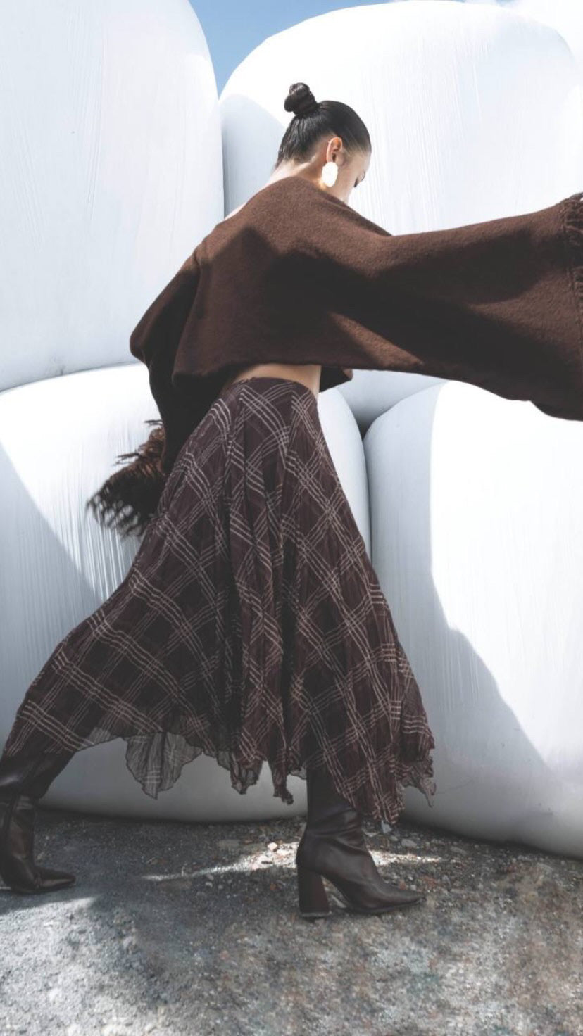 Asimetrik Kesim Etek 9537