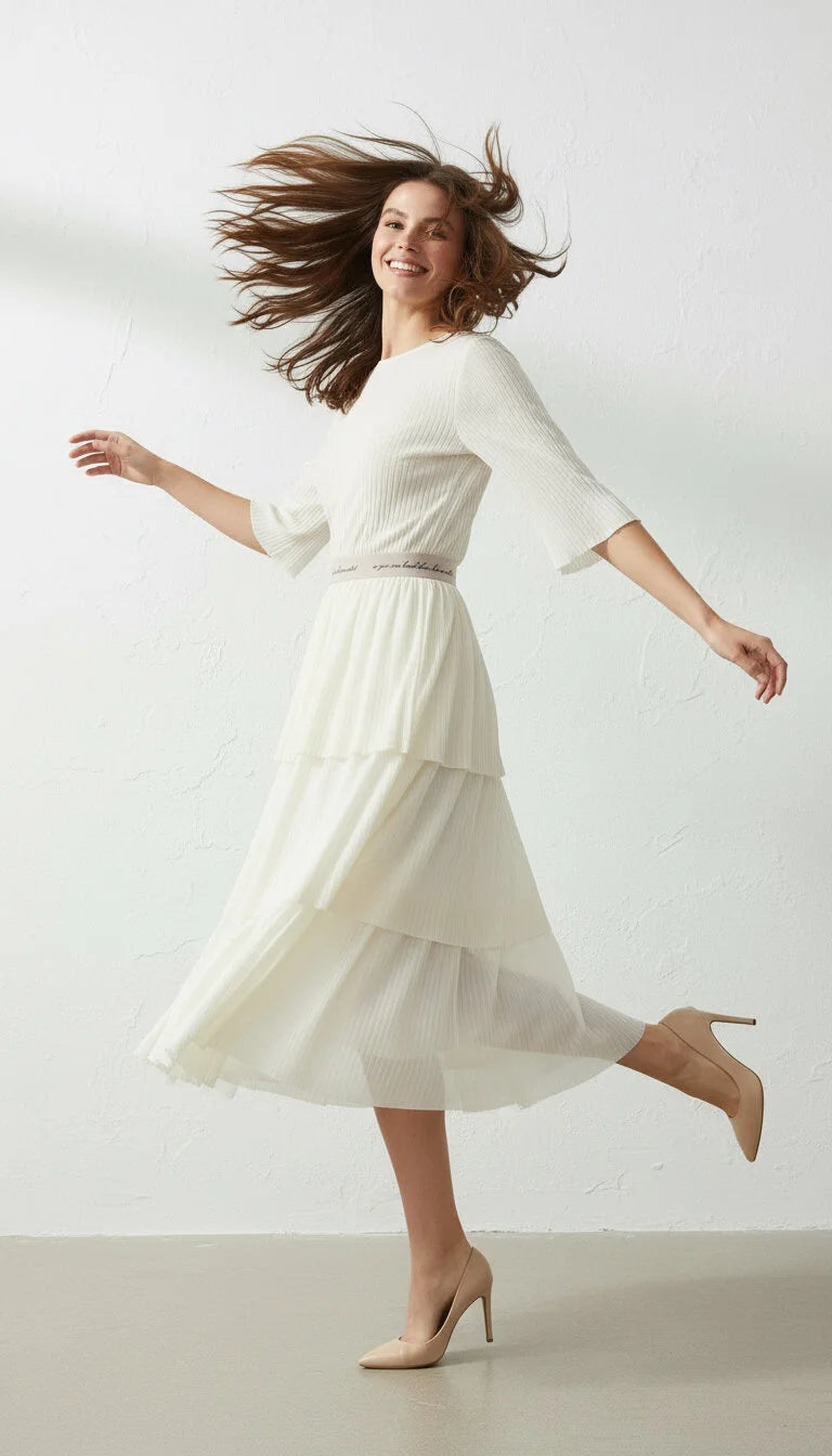 Lastik Detaylı Etek 0032